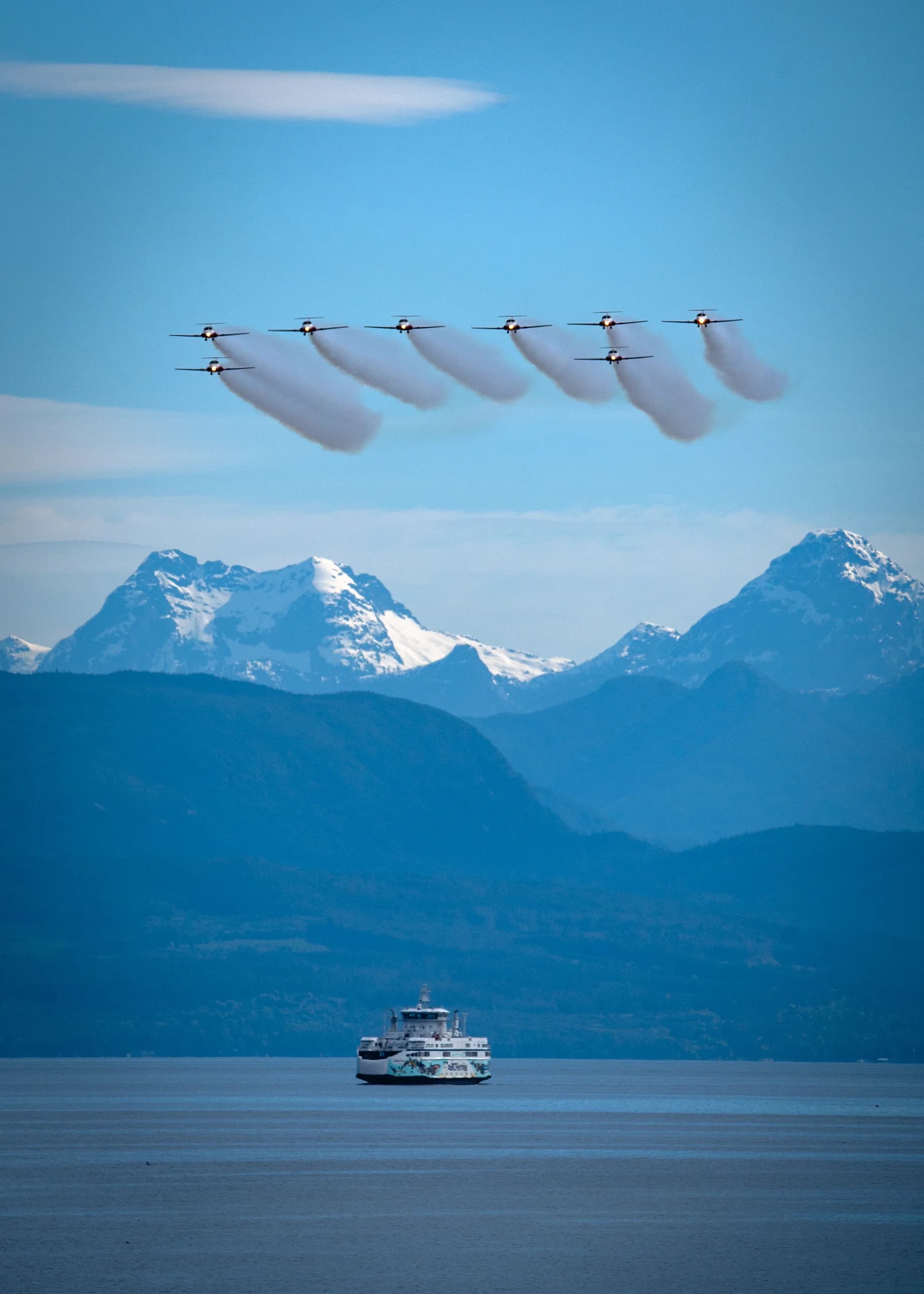 Snowbirds over the Salish Sea