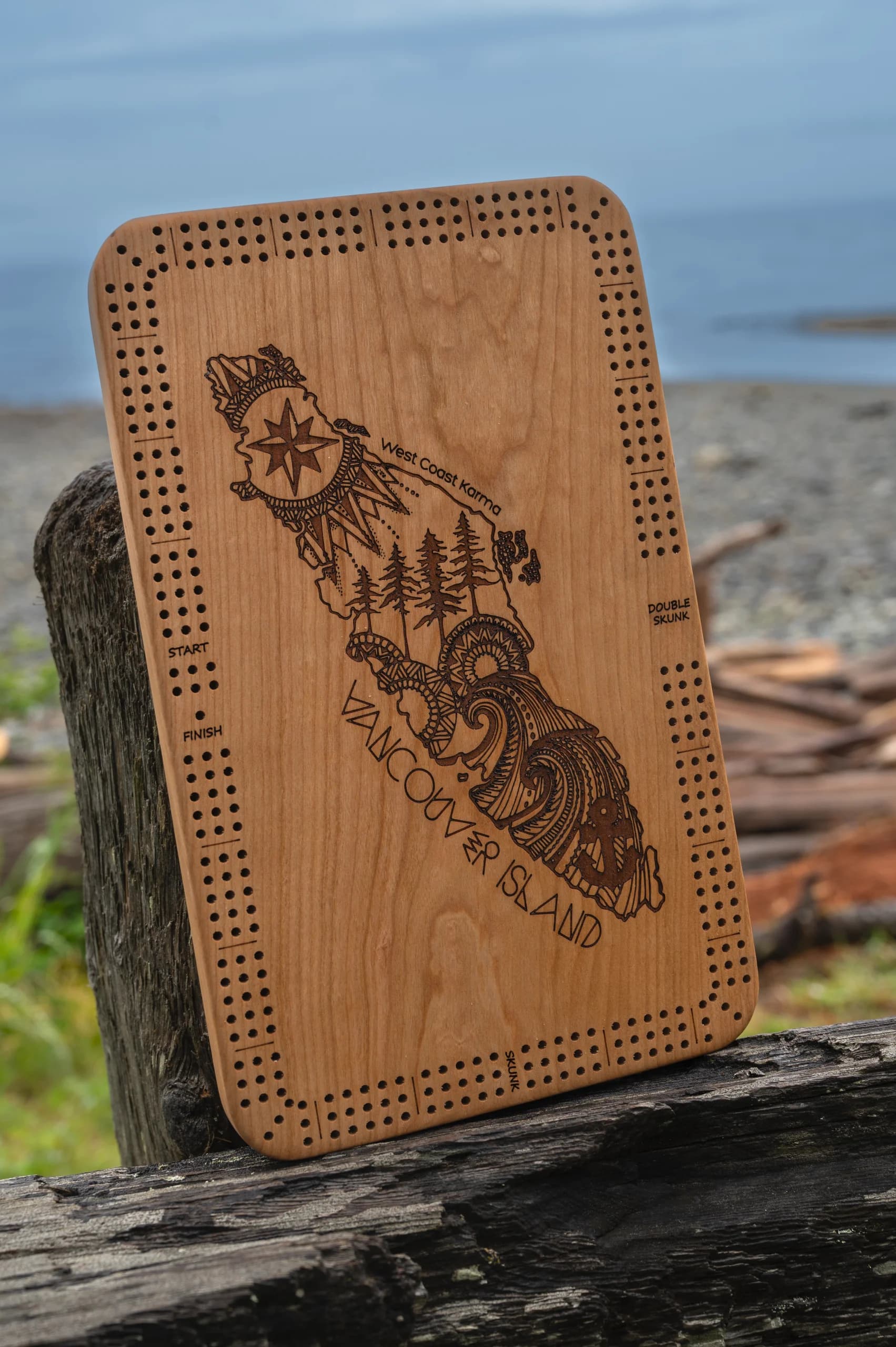 Wooden Crib Board - Vancouver Island